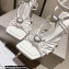 Jimmy Choo Heel 10cm Indiya Sandals White with Crystal Hearts 2023