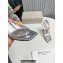 Jimmy Choo Heel 8.5cm Amiral Sandals Silver with Beaded Raffia 2023