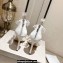 Jimmy Choo Heel 10cm Maisel Sandals White with Crystals 2023