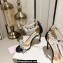 Jimmy Choo Heel 10cm Maisel Sandals Black with Crystals 2023