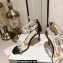 Jimmy Choo Heel 8cm Maisel Sandals Black with Crystals 2023