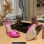 Jimmy Choo Heel 10cm Sacora Sandals Satin Fuchsia 2023