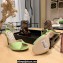 Jimmy Choo Heel 10cm Sacora Sandals Satin Light Green 2023