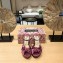 Jimmy Choo Heel 12cm Platform 4cm Heloise Sandals Satin Purple 2023
