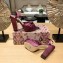 Jimmy Choo Heel 12cm Platform 4cm Heloise Sandals Satin Purple 2023