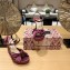 Jimmy Choo Heel 12cm Platform 4cm Heloise Sandals Satin Purple 2023