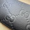 Gucci Leather Jumbo GG pouch Bag 739490 Black 2023