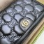 Gucci GG Matelassé chain wallet 723787 Black 2023
