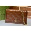 Gucci GG Matelassé chain wallet 723787 Brown 2023