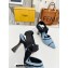 Fendi Heel 8cm Colibrì Canvas High-heeled slingbacks with embroidery Blue/Black 2023