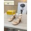 Fendi Heel 9cm Baguette nappa leather padded sandals Beige 2023