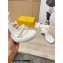 Fendi Heel 9cm Baguette nappa leather padded sandals White 2023