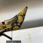 Dior Heel 9.5cm J'Adior Slingback Pumps in Blue Denim Embroidered with Camel-Colored Saint-Gall Motif 2023