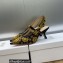 Dior Heel 6.5cm J'Adior Slingback Pumps in Blue Denim Embroidered with Camel-Colored Saint-Gall Motif 2023