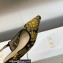 Dior J'Adior Slingback Ballerina Flats in Blue Denim Embroidered with Camel-Colored Saint-Gall Motif 2023