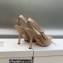 Dior Heel 9.5cm J'Adior Slingback Pumps Nude in Embroidered with Camel-Colored Saint-Gall Motif 2023