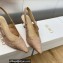 Dior Heel 6.5cm J'Adior Slingback Pumps in Nude Embroidered with Camel-Colored Saint-Gall Motif 2023