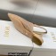 Dior J'Adior Slingback Ballerina Flats Nude in Embroidered with Camel-Colored Saint-Gall Motif 2023