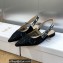 Dior J'Adior Slingback Ballerina Flats in Black Embroidered with Camel-Colored Saint-Gall Motif 2023