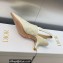 Dior Heel 6.5cm J'Adior Slingback Pumps in White Embroidered with Camel-Colored Saint-Gall Motif 2023