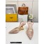 Fendi First rhinestone high-heeled slingbacks Pink 2023
