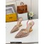 Fendi First rhinestone high-heeled slingbacks Pink 2023