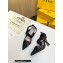Fendi Colibrì mesh high-heeled slingbacks with floral embroidery Black 2023