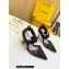 Fendi Colibrì mesh high-heeled slingbacks with floral embroidery Black 2023