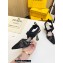 Fendi Colibrì mesh high-heeled slingbacks with floral embroidery Black 2023