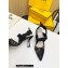 Fendi Colibrì mesh high-heeled slingbacks with floral embroidery Black 2023