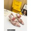 Fendi Colibrì mesh high-heeled slingbacks with floral embroidery Pink 2023