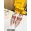 Fendi Colibrì mesh high-heeled slingbacks with floral embroidery Pink 2023