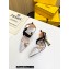 Fendi Colibrì mesh high-heeled slingbacks with floral embroidery White/Black 2023