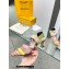 Fendi Heel 5cm Colibrì mesh medium-heeled slingbacks Pink/Yellow/Green 2023