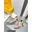 Fendi Heel 5cm Colibrì mesh medium-heeled slingbacks Pink/Yellow/Green 2023