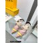 Fendi Heel 8cm Colibrì mesh high-heeled slingbacks Pink/Yellow/Green 2023