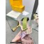 Fendi Heel 8cm Colibrì mesh high-heeled slingbacks Pink/Yellow/Green 2023
