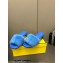 Fendi Sculptural heel Baguette mink slides Blue 2023