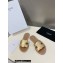 Celine TRIOMPHE Mules In Calfskin Gold 2023