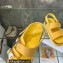 DIOR by BIRKENSTOCK Milano Women/Men Sandals in Nubuck Calfskin Yellow 2023