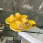 DIOR by BIRKENSTOCK Women/Men Slides in Nubuck Calfskin Yellow 2023