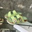 DIOR by BIRKENSTOCK Women/Men Slides in Nubuck Calfskin Green 2023