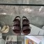 DIOR by BIRKENSTOCK Milano Women/Men Sandals in Nubuck Calfskin Coffee 2023