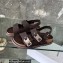 DIOR by BIRKENSTOCK Milano Women/Men Sandals in Nubuck Calfskin Coffee 2023