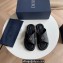 Dior Alias Men's Sandals in Grained Calfskin Black 2023