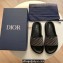 Dior Oblique Jacquard Black/Beige Men's Sandals 2023