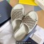 Dior H-Town Women/Men Sandals in Rubber with Dior Oblique Jacquard Creamy 2023