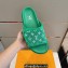Louis Vuitton Mini Monogram textile Miami Women/Men Mules Green 2023