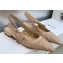 Dior J'Adior Slingback Ballerina Flats in Nude Transparent Mesh Embroidered with D-Lace Macramé Motif 2023