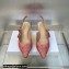 Dior Heel 6.5cm J'Adior Slingback Pumps in Pink and Gray Embroidered Cotton with Toile de Jouy Sauvage Motif 2023